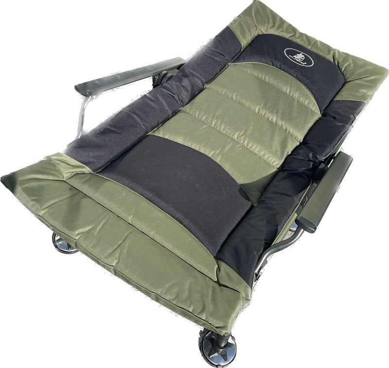 Кресло карповое широкий зеленый складное