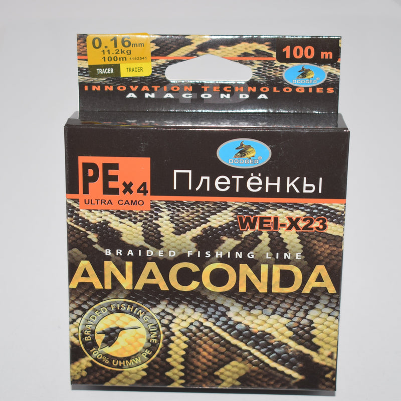 Плетеный шнур WEI-D23,Anaconda 100м
