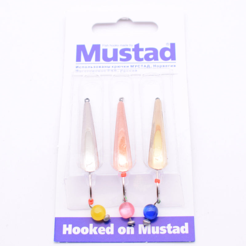 Блесна Mustad 3шт/уп №7-3.8g