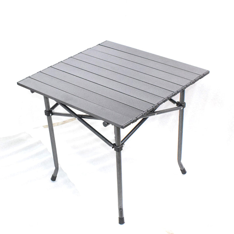 Черный Стол складной металлический квадратный45х50х49см