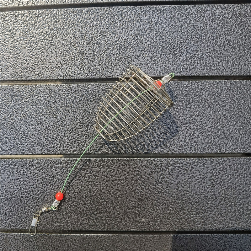 Кормушка с крышкой серый металлик для рыбы AGP Кормушка рыболовная