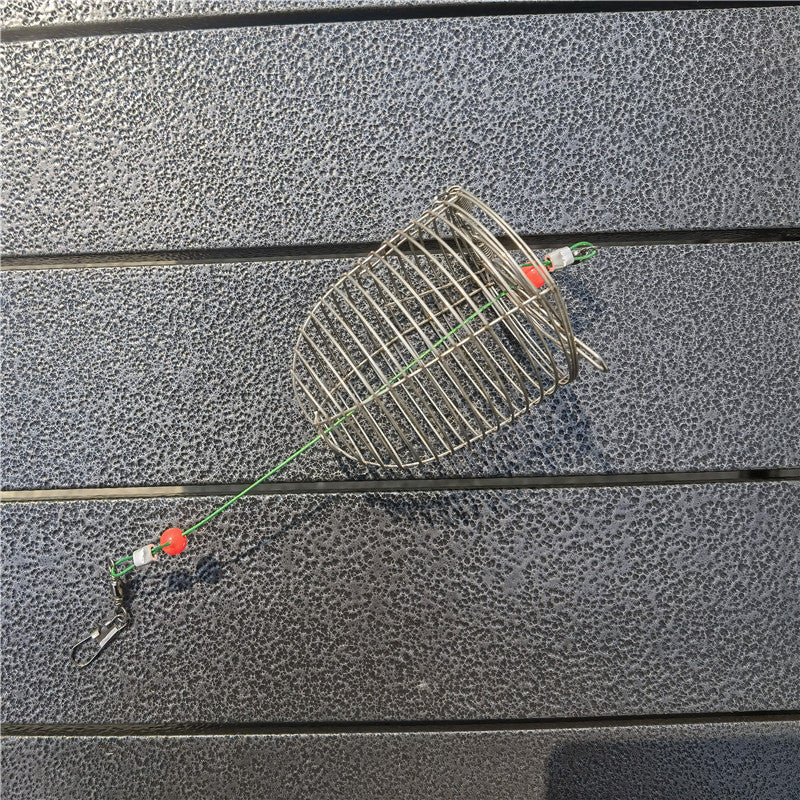 Кормушка с крышкой серый металлик для рыбы AGP Кормушка рыболовная