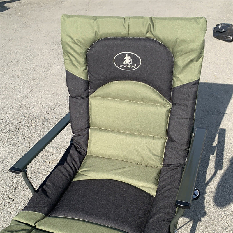 Кресло карповое широкий зеленый складное